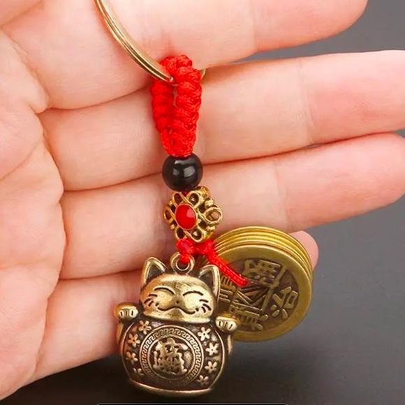 Prosperity cat keychain - Picture 5 of 5